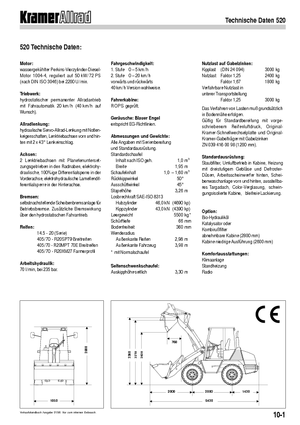 Ładowarki kołowe Kramer 520