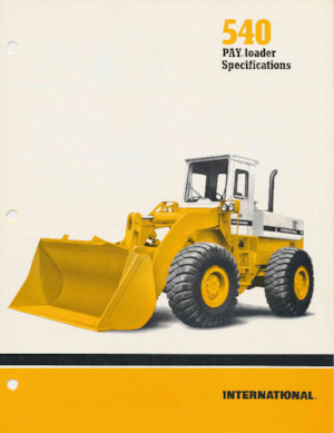 Ładowarki kołowe International Harvester 540