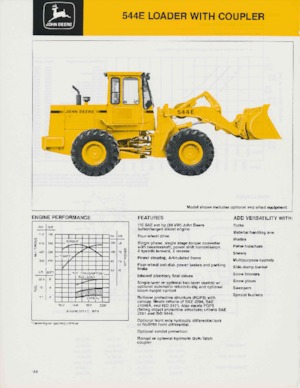 Ładowarki kołowe John Deere Construction 544 E