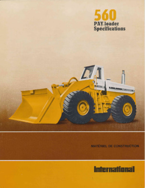 Ładowarki kołowe International Harvester 560