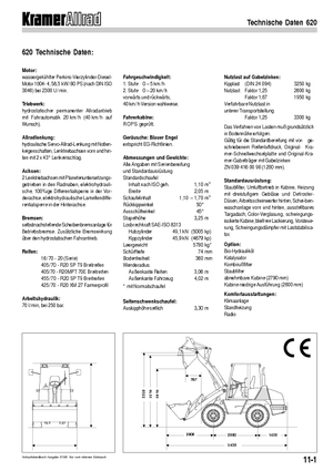 Ładowarki kołowe Kramer 620