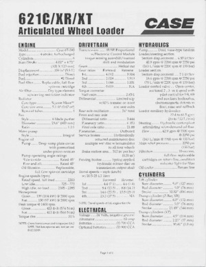 Ładowarki kołowe Case 621 C