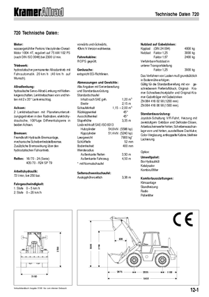 Ładowarki kołowe Kramer 720