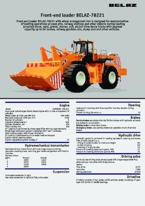 Ładowarki kołowe Belaz 78221