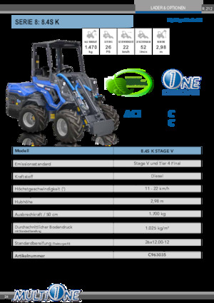 Ładowarki kołowe Multione 8.4S K 