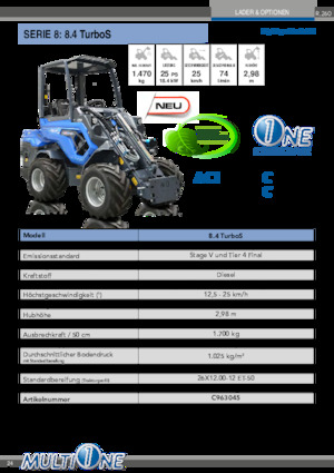 Ładowarki kołowe Multione 8.4 TurboS