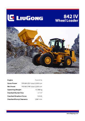 Ładowarki kołowe Liugong 842 IV 
