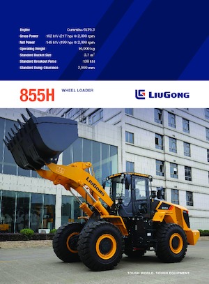 Ładowarki kołowe Liugong 855H