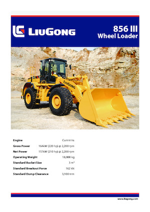 Ładowarki kołowe Liugong 856 III 