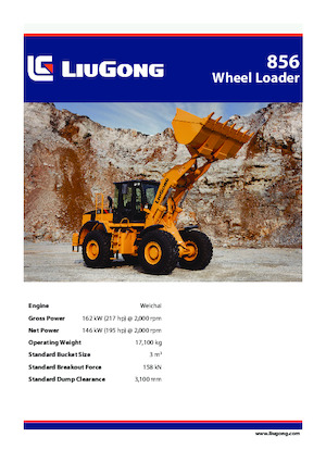 Ładowarki kołowe Liugong 856 