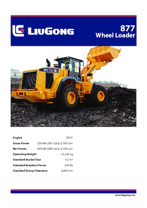 Ładowarki kołowe Liugong 877 