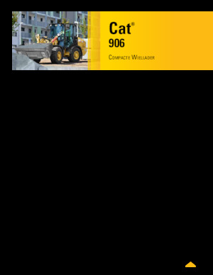 Ładowarki kołowe Caterpillar 906