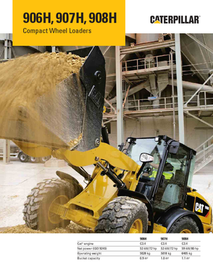 Ładowarki kołowe Caterpillar 906H