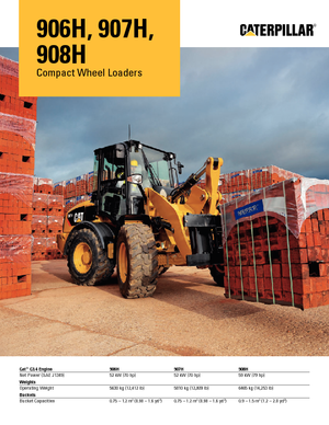 Ładowarki kołowe Caterpillar 907H