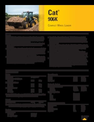 Ładowarki kołowe Caterpillar 906K