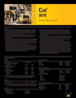 Ładowarki kołowe Caterpillar 907K