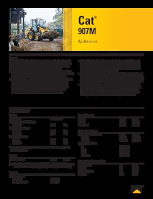 Ładowarki kołowe Caterpillar 907M