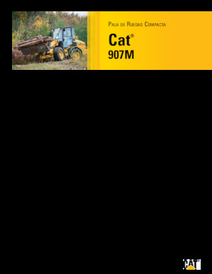 Ładowarki kołowe Caterpillar 907M