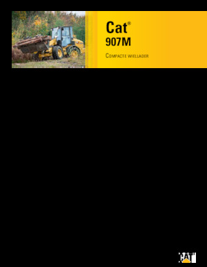 Ładowarki kołowe Caterpillar 907M
