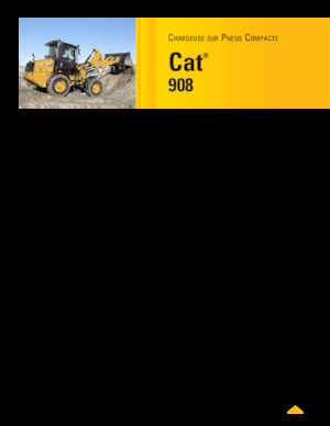 Ładowarki kołowe Caterpillar 908