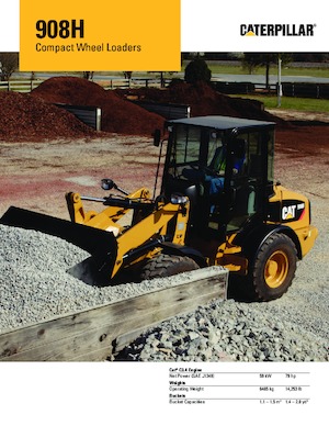 Ładowarki kołowe Caterpillar 908H