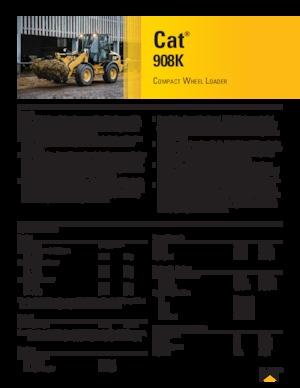 Ładowarki kołowe Caterpillar 908K