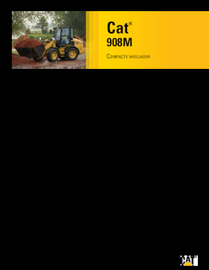 Ładowarki kołowe Caterpillar 908M