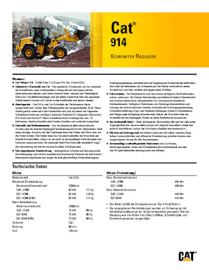 Ładowarki kołowe Caterpillar 914