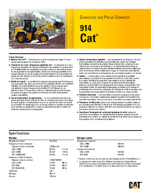 Ładowarki kołowe Caterpillar 914