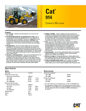 Ładowarki kołowe Caterpillar 914