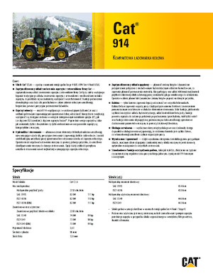 Ładowarki kołowe Caterpillar 914