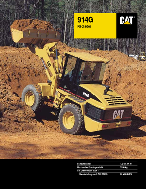 Ładowarki kołowe Caterpillar 914 G