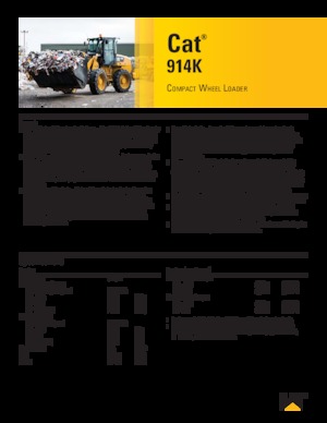 Ładowarki kołowe Caterpillar 914K