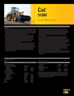 Ładowarki kołowe Caterpillar 918M