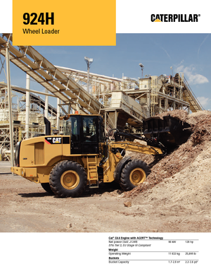 Ładowarki kołowe Caterpillar 924H