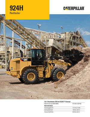 Ładowarki kołowe Caterpillar 924H