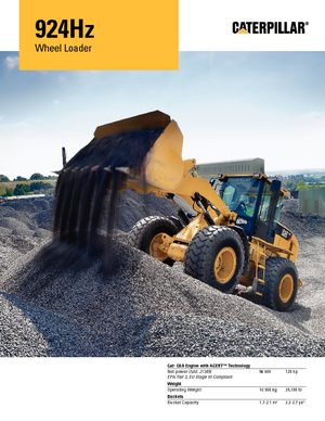 Ładowarki kołowe Caterpillar 924Hz