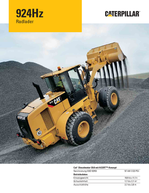 Ładowarki kołowe Caterpillar 924Hz