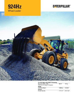 Ładowarki kołowe Caterpillar 924Hz