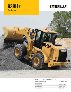 Ładowarki kołowe Caterpillar 928Hz