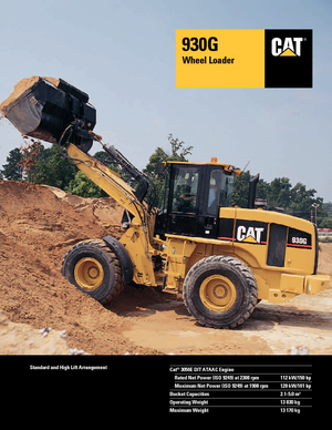 Ładowarki kołowe Caterpillar 930 G