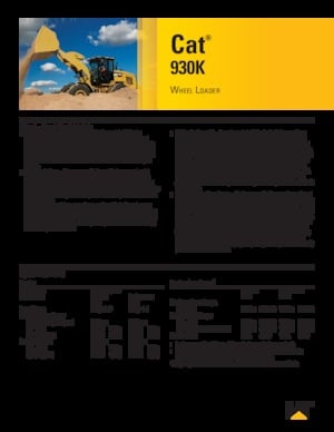 Ładowarki kołowe Caterpillar 930K