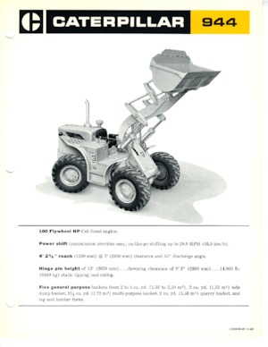 Ładowarki kołowe Caterpillar 944