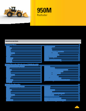 Ładowarki kołowe Caterpillar 950M