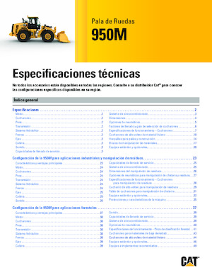 Ładowarki kołowe Caterpillar 950M