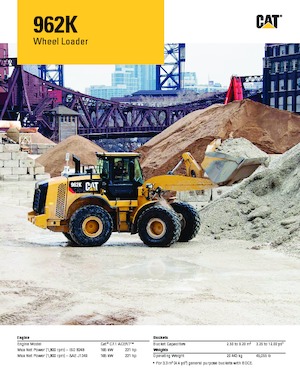 Ładowarki kołowe Caterpillar 962K