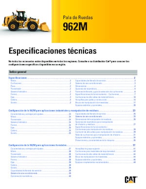 Ładowarki kołowe Caterpillar 962M