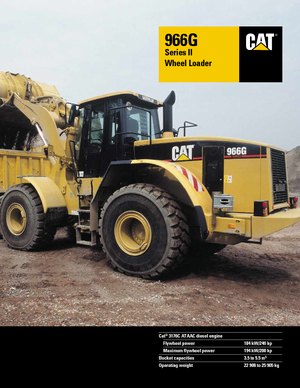 Ładowarki kołowe Caterpillar 966 G II