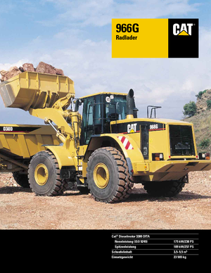 Ładowarki kołowe Caterpillar 966 G StVZO