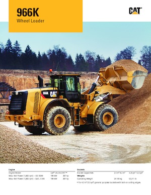 Ładowarki kołowe Caterpillar 966K